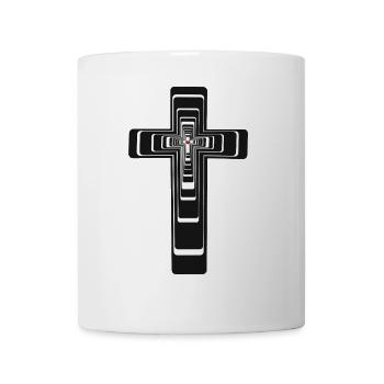Kreuz Jesus Gott Messias - Tasse - Weiß - Vorne
