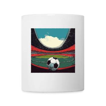 Stadion-Fußballfür Mannschaften und Vereine - Tasse - Weiß - Vorne