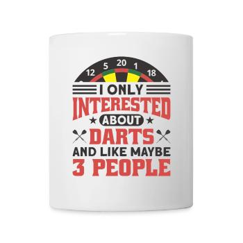 Dart Dartspieler Dartspiel Herren - Tasse - Weiß - Vorne