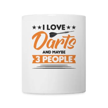 Dart Dartspieler Dartspiel Herren - Tasse - Weiß - Vorne
