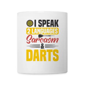 Dart Dartspieler Dartspiel Herren - Tasse - Weiß - Vorne
