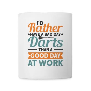Dart Dartspieler Dartspiel Herren - Tasse - Weiß - Vorne