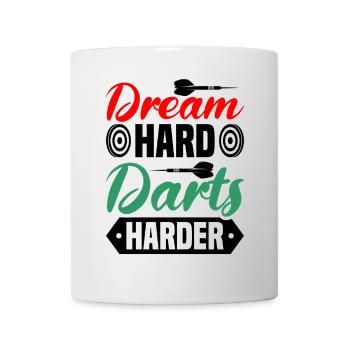 Dart Dartspieler Dartspiel Herren - Tasse - Weiß - Vorne