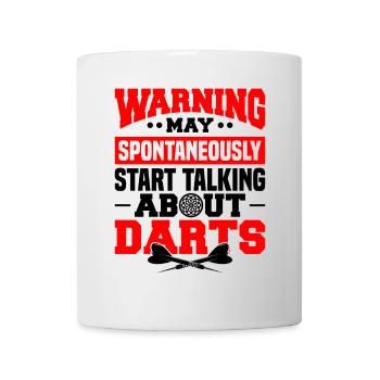 Dart Dartspieler Dartspiel Herren - Tasse - Weiß - Vorne