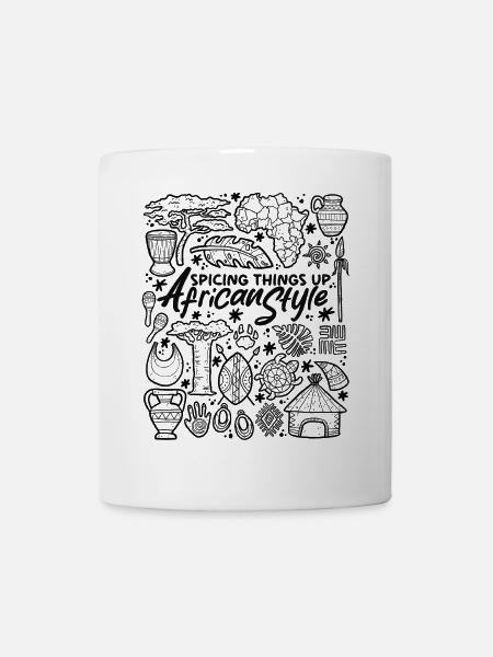 Spicing Things Up – Afrikanischer Style - Tasse - Weiß
