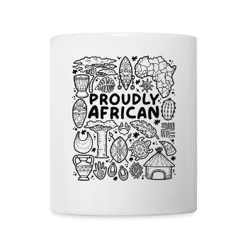 Fièrement africain – Fier de l’Afrique - Mug blanc - blanc - Devant