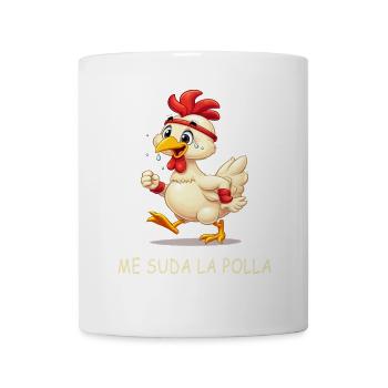 Animiertes schwitziges Huhn - Tasse - Weiß - Vorne