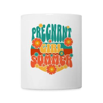 Fille enceinte Été Grossesse Vacances Maternité - Mug blanc - blanc - Devant