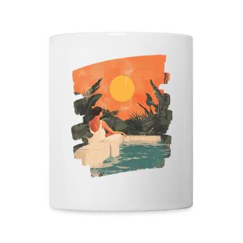 Relax Meditation Selfcare Me-Time - Tasse - Weiß - Vorne