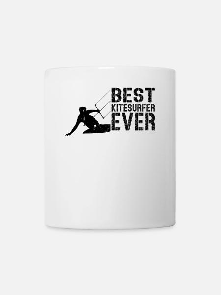 Kiteboarding Kitesurfer Kitesurfing - Best - Tasse - Weiß