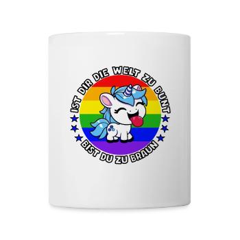 Cool unicorn with saying - Mug - white - Front