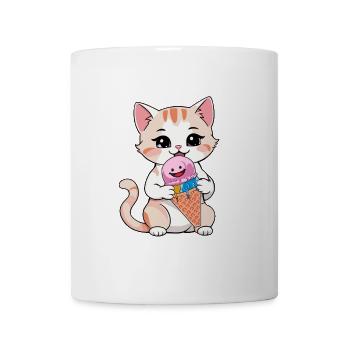 Cat Cats Cream Cream Kids Child - Mug - white - Front