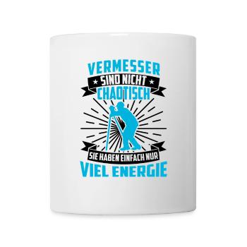 L’arpenteur est un arpenteur-géomètre chaotique - Mug blanc - blanc - Devant