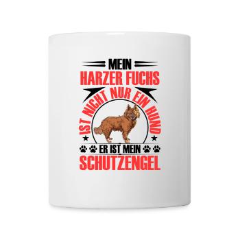 Harzer Fuchs beschützt mich Altdeutscher Hütehund - Tasse - Weiß - Vorne
