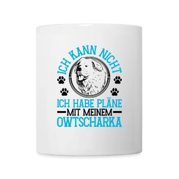 Ovcharka Plans with Caucasian Ovcharka - Mug - white - Front