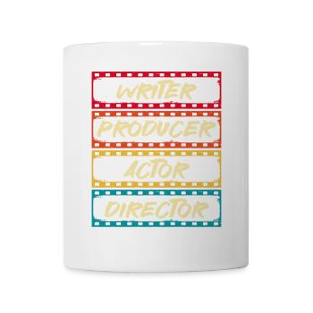 Scahuspieler, Autor, Produzent, Regisseur, - Tasse - Weiß - Vorne