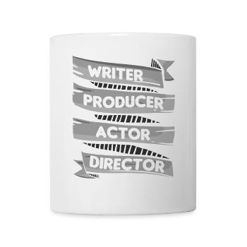 Scahuspieler, Autor, Produzent, Regisseur, - Tasse - Weiß - Vorne