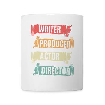 Scahuspieler, Autor, Produzent, Regisseur, - Tasse - Weiß - Vorne