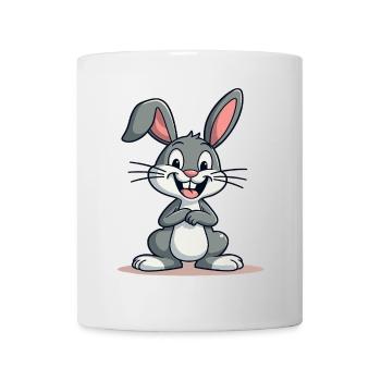 Drôle Lapin de Pâques Lapin mignon Pâques - Mug blanc - blanc - Devant