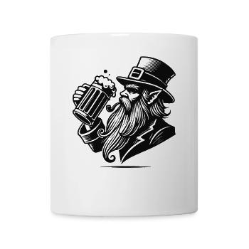 Célébration de la Saint-Patrick avec Beer Lover Eleven - Mug blanc - blanc - Devant