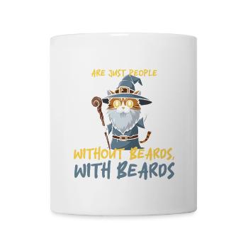 People with beards! Funny Hairdresser Beard Quote - Mug - white - Front