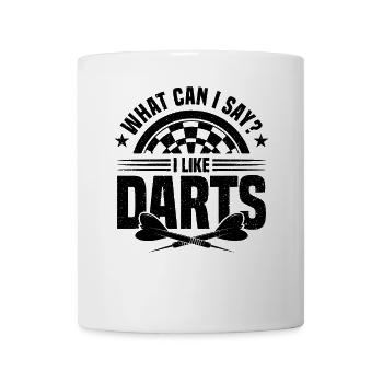 Dart Dartspieler Dartspiel Herren - Tasse - Weiß - Vorne
