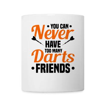 Dart Dartspieler Dartspiel Herren - Tasse - Weiß - Vorne
