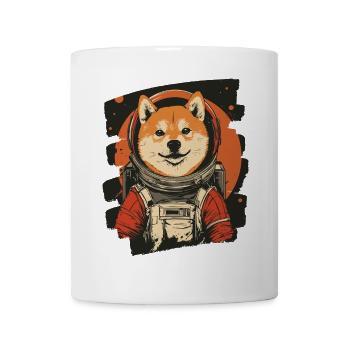 Shiba Astronaut 2 - Tasse - Weiß - Vorne