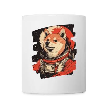 Shiba Inu Astronaut - Tasse - Weiß - Vorne