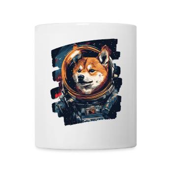 Shiba Astronaut - Tasse - Weiß - Vorne