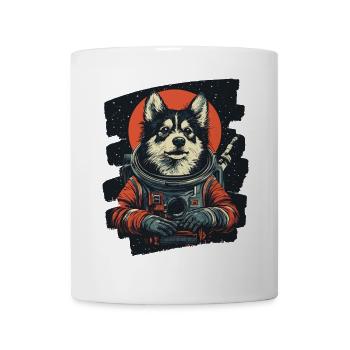 Husky Astronaut - Tasse - Weiß - Vorne