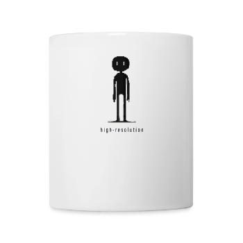 Pixelart High Resolution Ironie Lustiges Design - Tasse - Weiß - Vorne