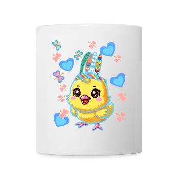 Hippie Hippies Poulet Poulets Poussins Pâques - Mug blanc - blanc - Devant