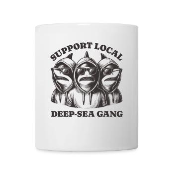 shark Lovers - Soutien Gang local des grands fonds marins - Mug blanc - blanc - Devant
