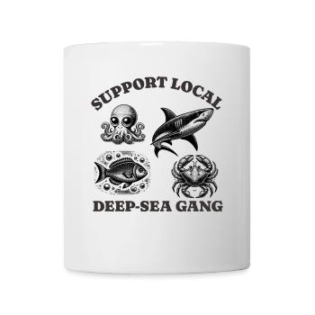 requin poisson Lovers - Soutien Gang local des grands fonds marins - Mug blanc - blanc - Devant