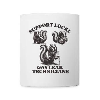 skunk Lovers - Support Local gas leak technicians - Mug - white - Front