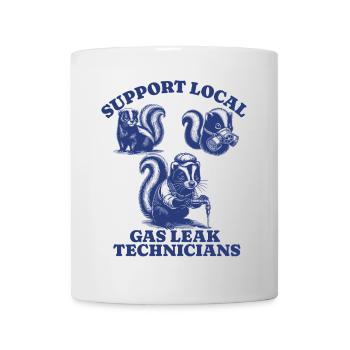 skunk Lovers - Support Local gas leak technicians - Mug - white - Front