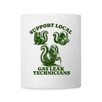 skunk Lovers - Support Local gas leak technicians - Mug - white - Front
