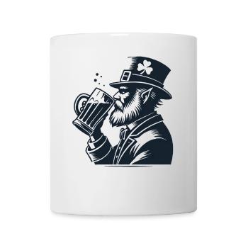 Saint-Patrick nain irlandais à la bière - Mug blanc - blanc - Devant