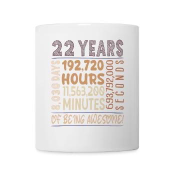 22 years old! Birthday Gift 22nd Birthday - Mug - white - Front