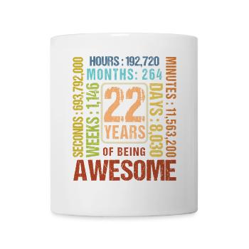 22 years old! Birthday Gift 22nd Birthday - Mug - white - Front