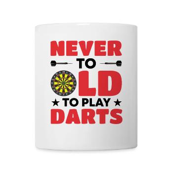 Dart Dartspieler Dartspiel Herren - Tasse - Weiß - Vorne
