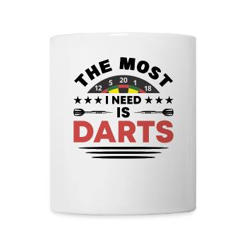 Dart Dartspieler Dartspiel Herren - Tasse - Weiß - Vorne