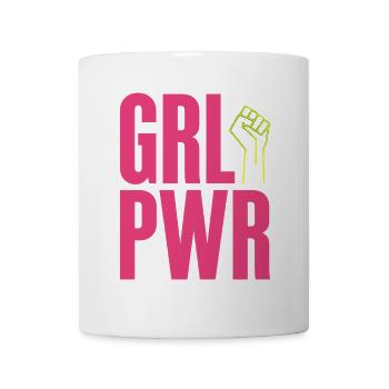Women Power GRL PWR Girl Patriarchy Feminism - Mug - white - Front