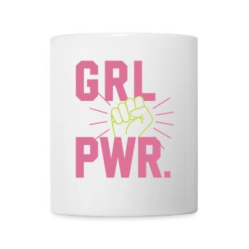 Women Power GRL PWR Girl Patriarchy Feminism - Mug - white - Front