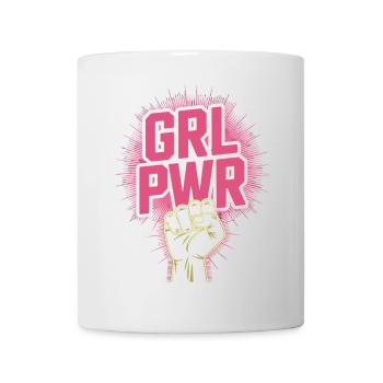 Women Power GRL PWR Girl Patriarchy Feminism - Mug - white - Front