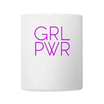 Women Power GRL PWR Girl Patriarchy Feminism - Mug - white - Front