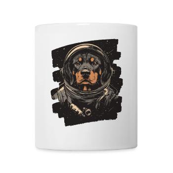 Rottweiler Astronaut - Tasse - Weiß - Vorne