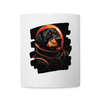 Rottweiler Astronaut - Tasse - Weiß - Vorne
