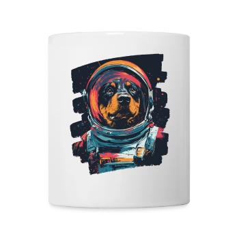 Rottweiler Astronaut - Tasse - Weiß - Vorne